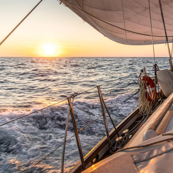 Sunset sailing